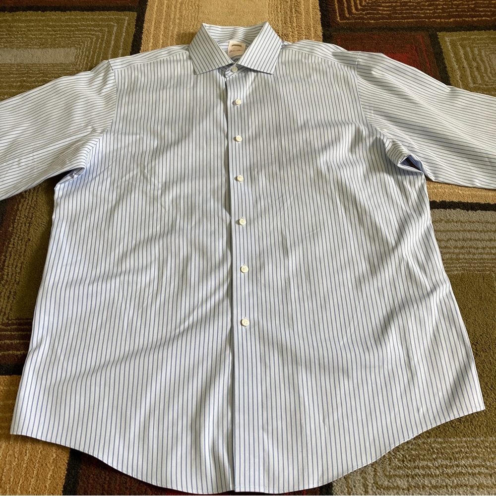 Brooks Brothers Golden Fleece Striped Button Up Shirt Long Sleeve Men's 16.5-33 - Picture 2 of 9